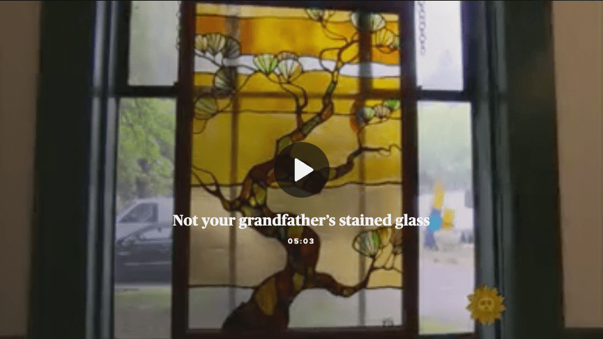 CBS News: Breaking the boundaries of stained glass