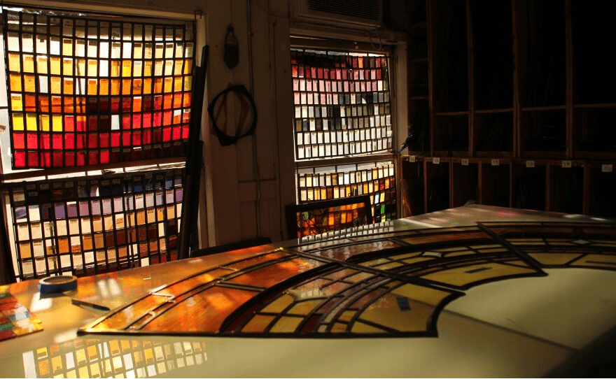 KPCC: Peering into the workshop of stained glass makers in LA